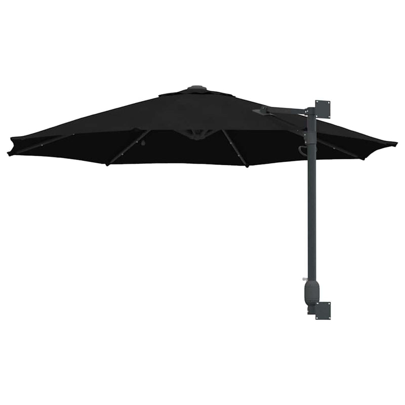 Parasol de Grădină 248 x 248 x 148 cm Poliester și oțel Negru