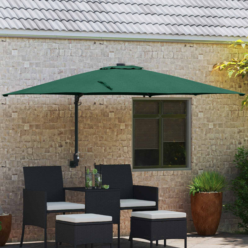 Parasol de Grădină Verde 248,5 x 247,5 x 160 cm