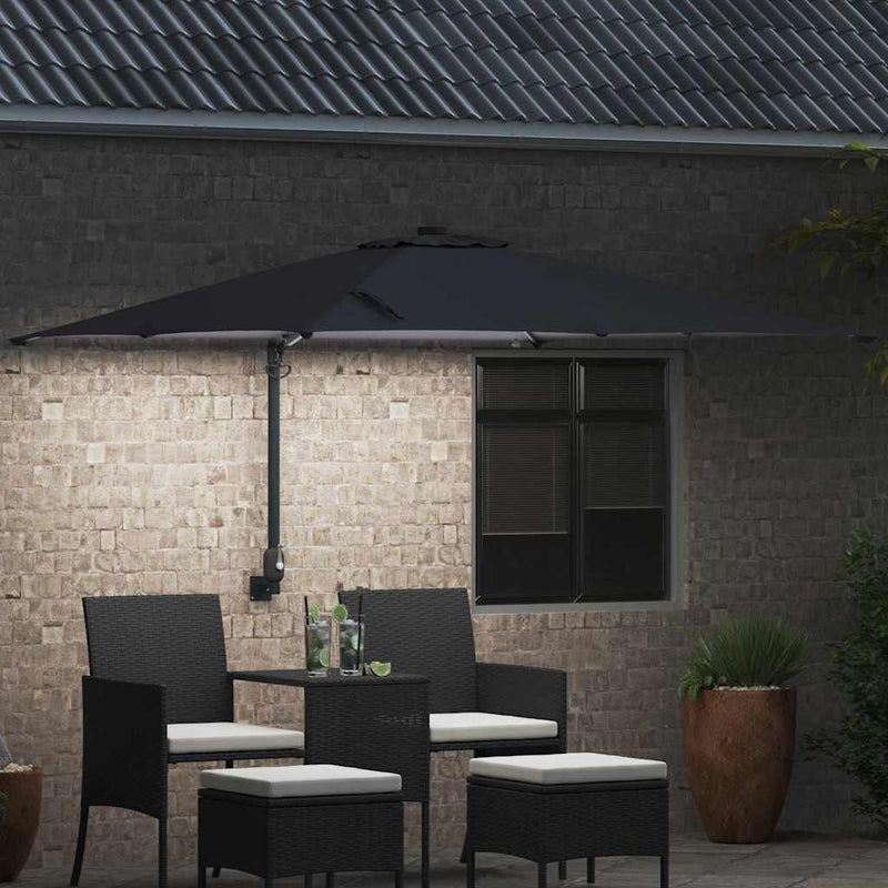 Parasol de Grădină Antracit 248,5 x 247,5 x 160 cm