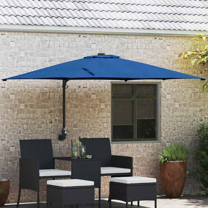 Parasol de Grădină 248,5 x 247,5 x 160 cm Poliester și oțel
