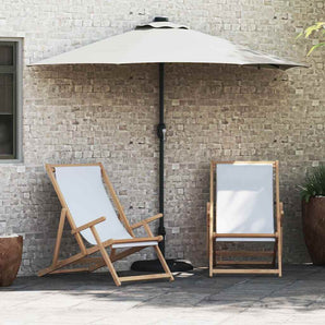 Parasol de Grădină Nisipiu 294 x 150 x 223 cm Poliester și oțel