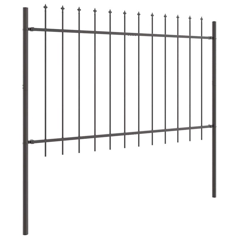 Gard de Grădină WOERDEN 8 buc. 13,6 x 1 m Gri