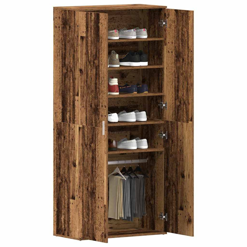 Dulap pentru pantofi 80 x 39 x 178 cm Lemn prelucrat Lemn vechi