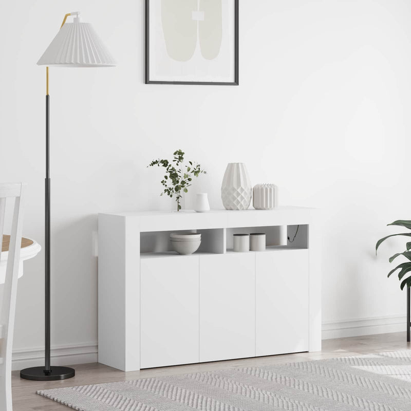 Bufet Alb 116 x 30 x 75 cm Lemn prelucrat