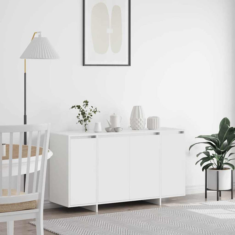 Bufet Alb 135 x 41 x 75 cm Lemn prelucrat