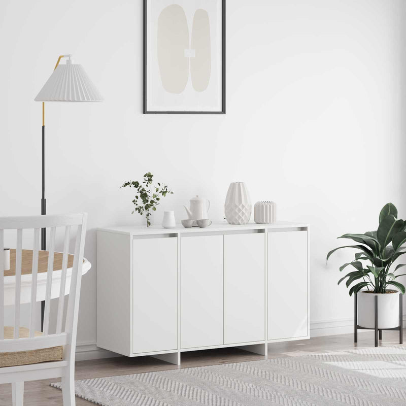 Bufet Alb 120 x 41 x 75 cm Lemn prelucrat