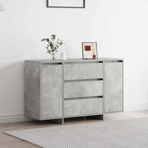 Bufet Gri din beton 120 x 41 x 75 cm Lemn prelucrat