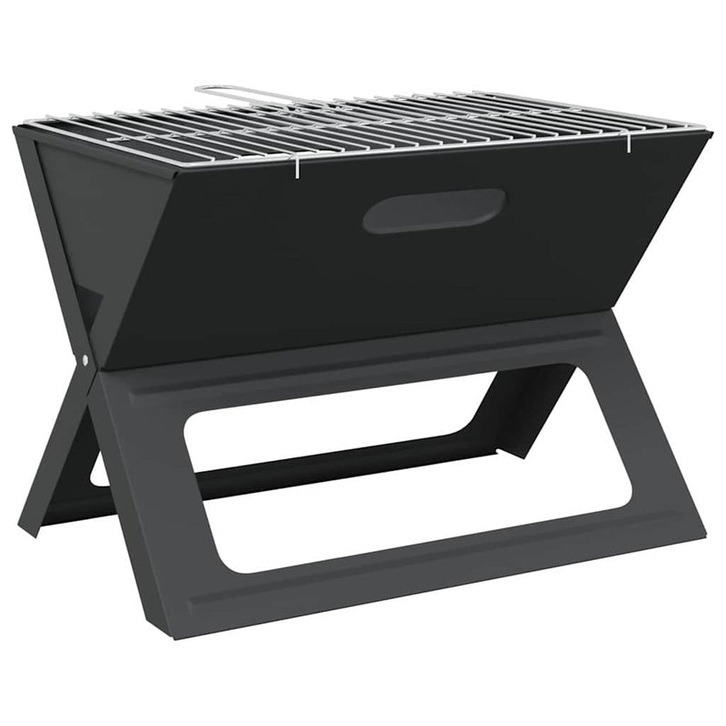 Grătar exterior 46 x 31 x 31 cm Oțel Negru