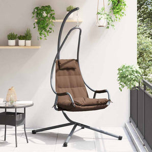 Scaun suspendat ou Oțel 94 x 107 x 196,5 cm Cafea