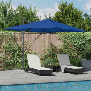 Umbrelă de soare 352 x 251 x 265 cm Poliester și Aluminiu
