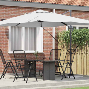 Umbrelă de soare 351 x 250 x 260 cm Poliester și Aluminiu