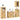 Set mobilier de baie „Corona”, 4 piese, lemn masiv de pin