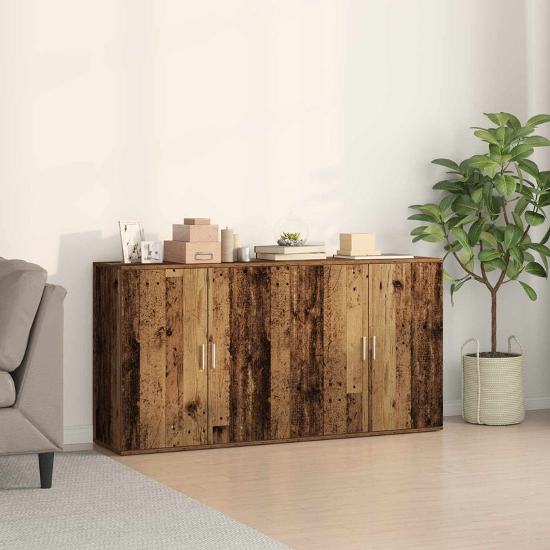 Bufet 2 buc. Lemn vechi 79 x 38 x 80 cm Lemn prelucrat