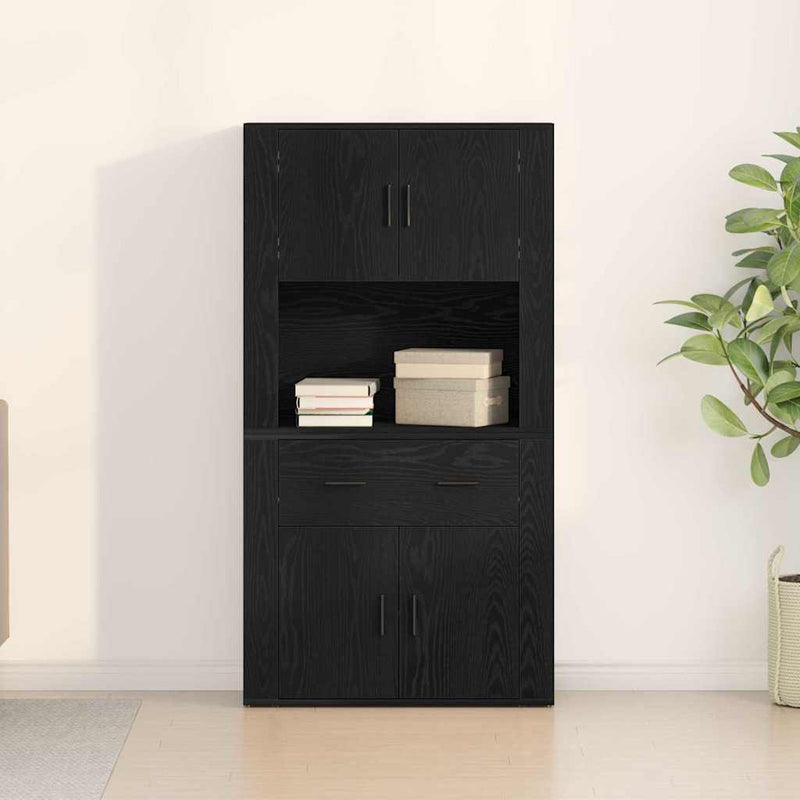 Stejar negru 80 x 33 x 150 cm