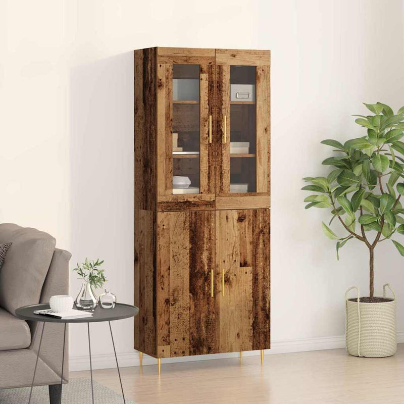 Bufet 2 buc. Lemn vechi 69,5 x 34 x 180 cm Lemn prelucrat