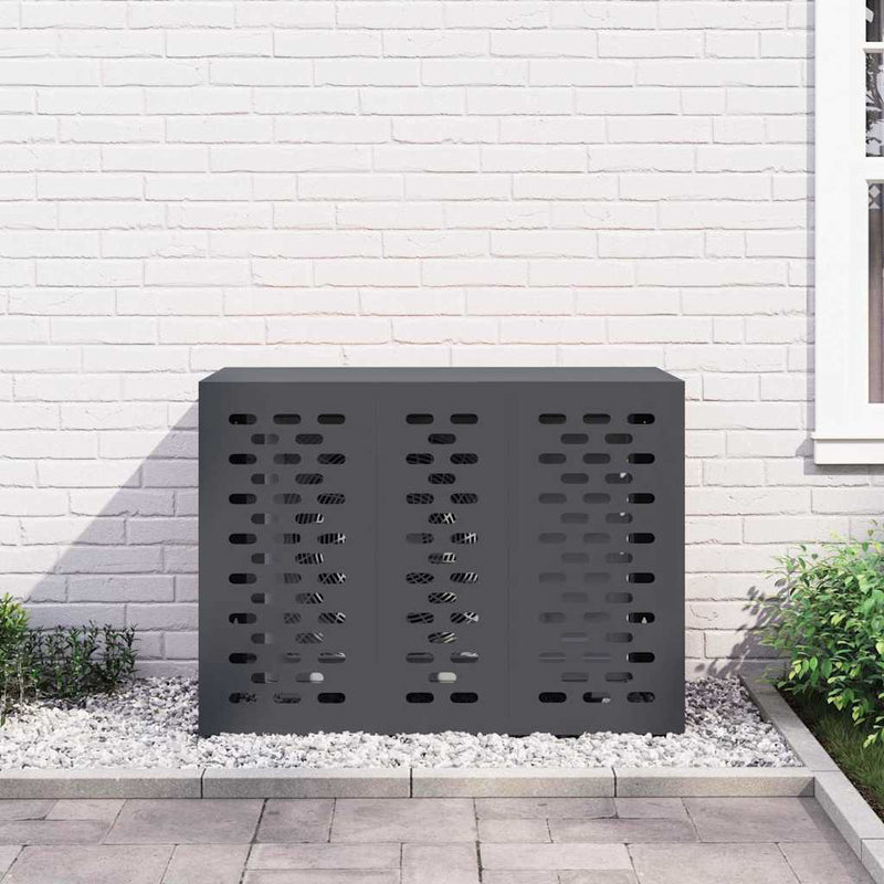 Husă pentru aer condiționat Antracit 110 x 50 x 80 cm Oțel