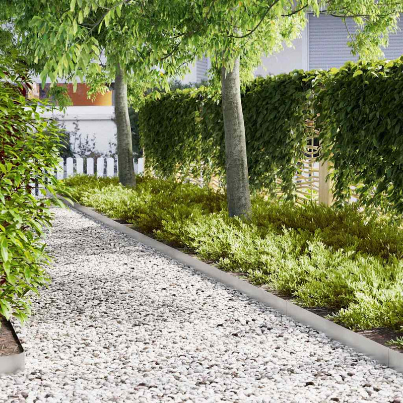 Margine pentru gazon 30 buc. 100 x 0,05 x 15 cm Oţel inoxidabil