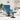 Scaun Egg cu Taburet with Footstool albastru Catifea