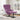 Scaun Egg cu Taburet Violet Catifea