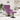 Scaun Egg cu Taburet Violet Catifea