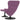 Scaun Egg cu Taburet Violet Catifea
