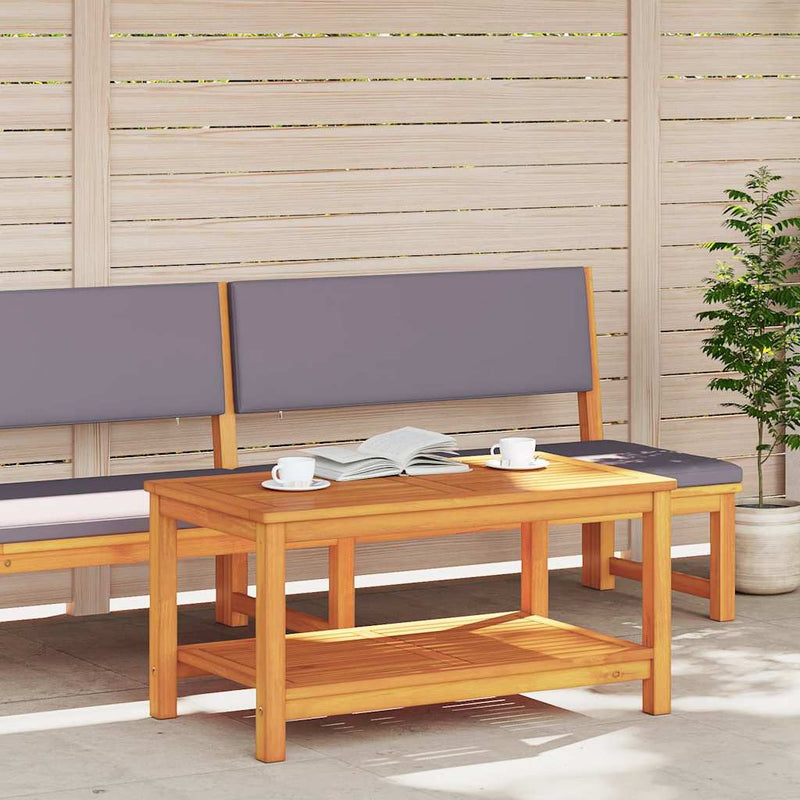 Masă laterală Ulei Natural 90 x 50 x 45 cm Lemn Solid de Acacia