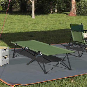 Pat pliabil pentru camping Manual Verde 206 x 76 x 74 cm