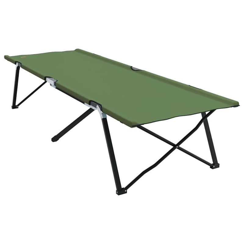 Pat pliabil pentru camping Manual Verde 206 x 76 x 74 cm