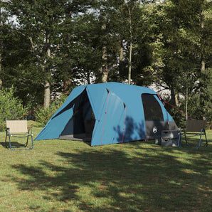 Cort cu dome pentru 4 persoane albastru 455 x 252 x 178 cm
