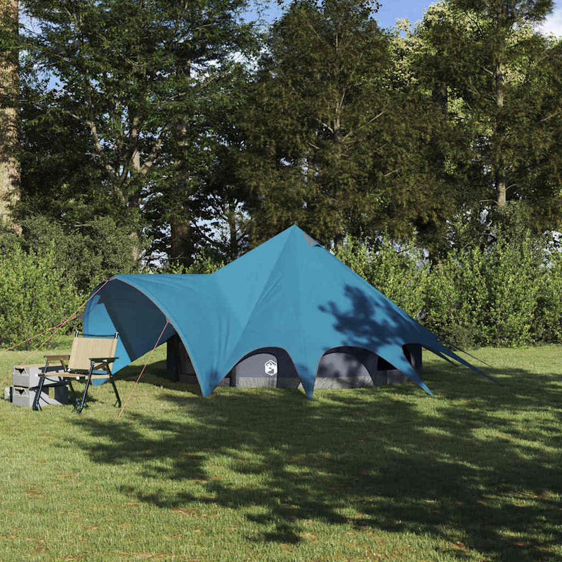 Cort Teepee pentru 3 Persoane 3 persoană Albastru și Gri