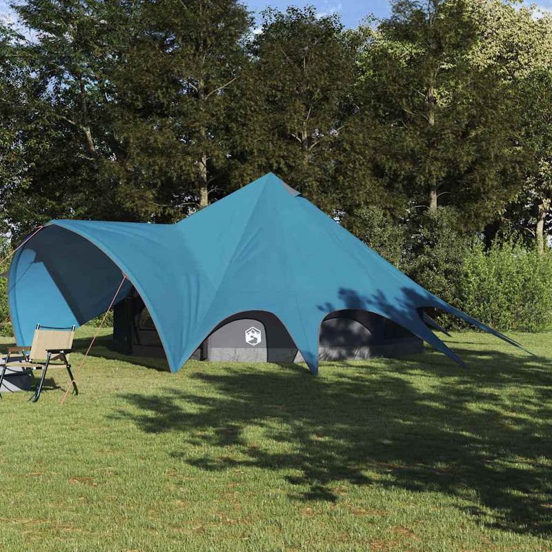 Cort Teepee pentru 9 Persoane 9 persoană Albastru și Gri