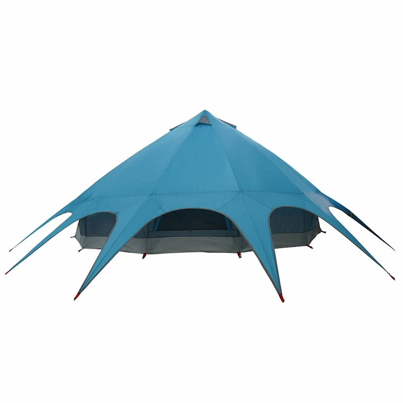 Cort Teepee pentru 9 Persoane 9 persoană Albastru și Gri