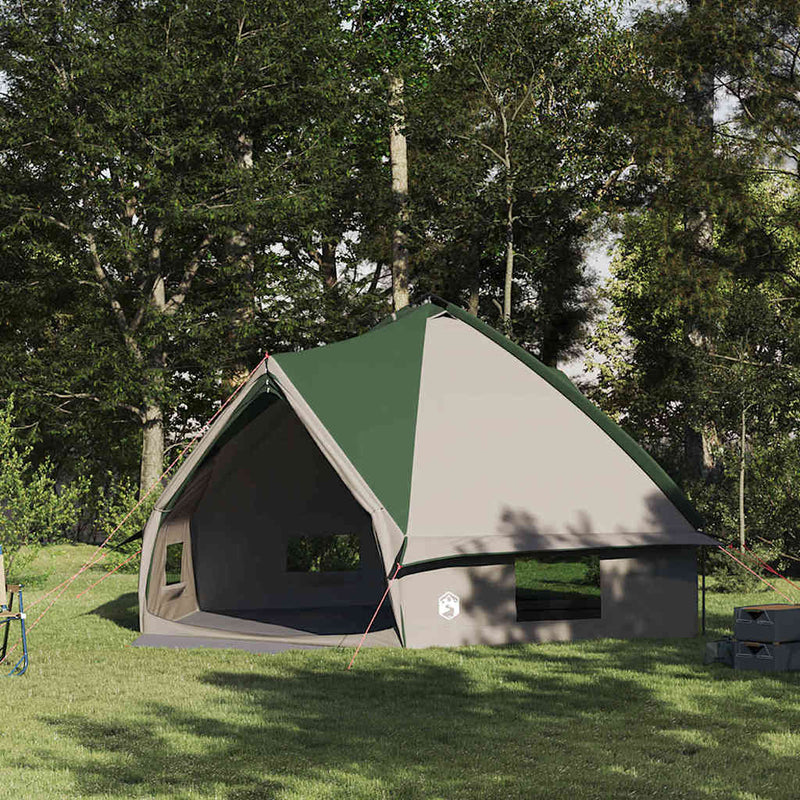 Cort Teepee pentru 10 Persoane 10 persoană Verde și alb