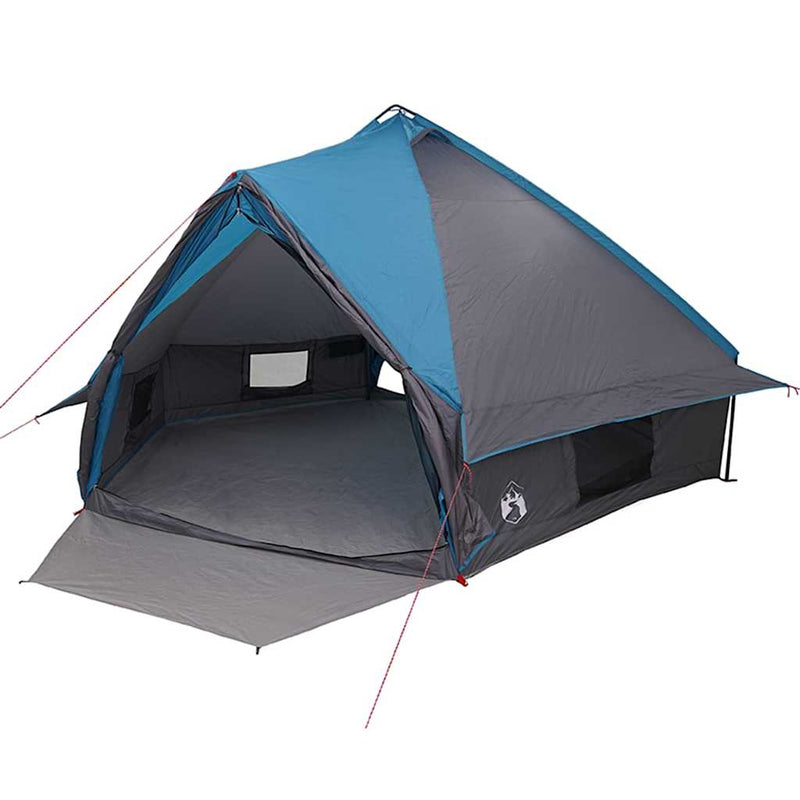 Cort Teepee pentru 10 Persoane 10 persoană Albastru și Gri