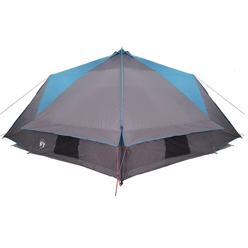 Cort Teepee pentru 10 Persoane 10 persoană Albastru și Gri