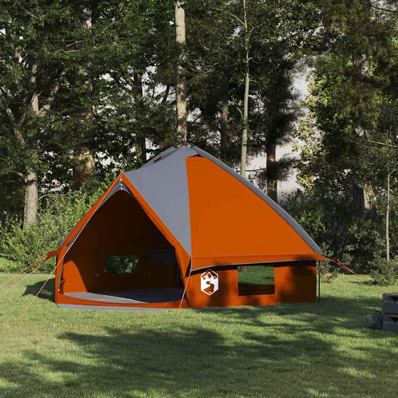 Cort Teepee pentru 8 Persoane 8 persoană Gri și Portocalie