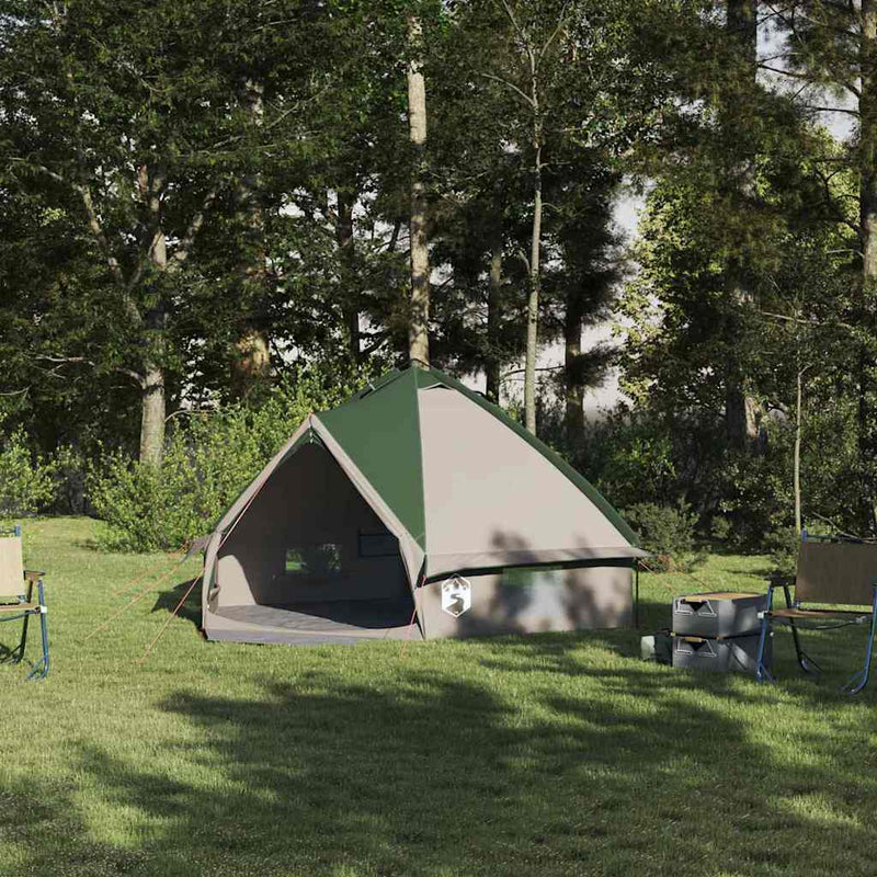 Cort Teepee pentru 4 Persoane 4 persoană Verde și gri