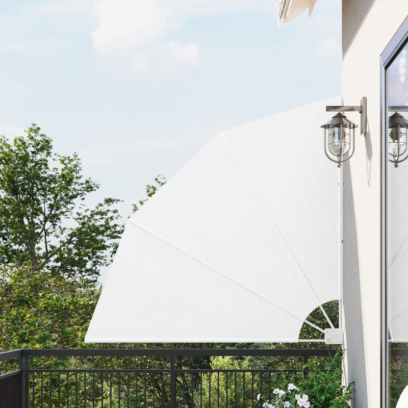Ecran de intimitate pentru balcon 140 x 140 cm Poliester Alb