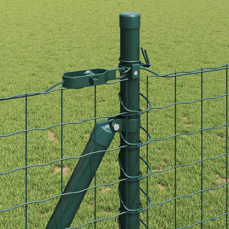 Stâlp de gard cu bază de beton 7 buc. Verde
