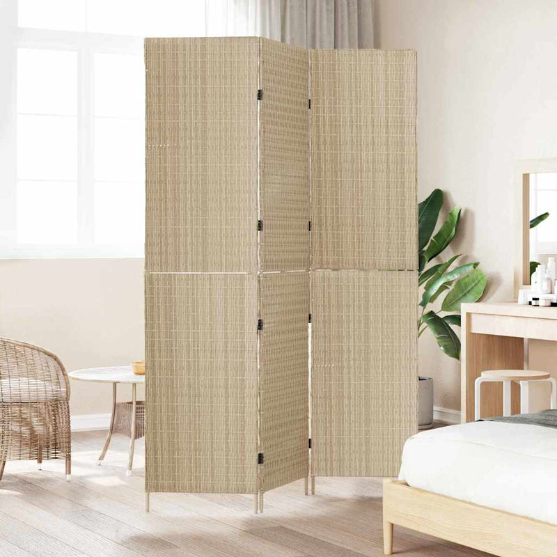 Separator de cameră Bej 147 x 180 cm poliratan