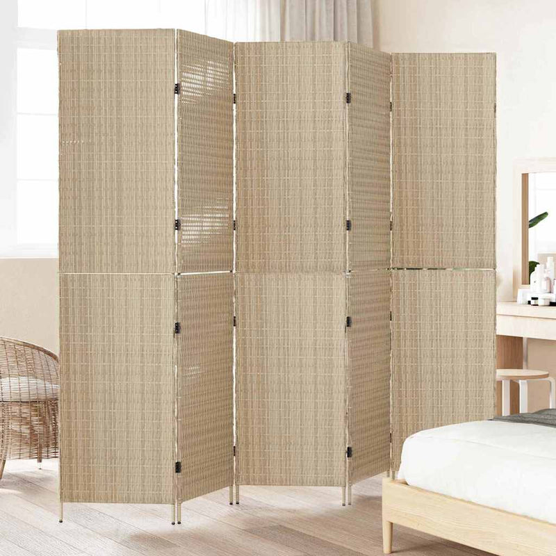 Separator de cameră Bej 242 x 180 cm poliratan