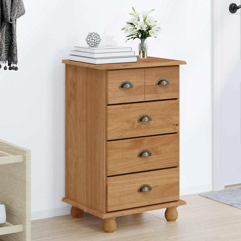Comodă 5-Drawer ASKIM Maro 48,5 x 40 x 79 cm Lemn de pin masiv