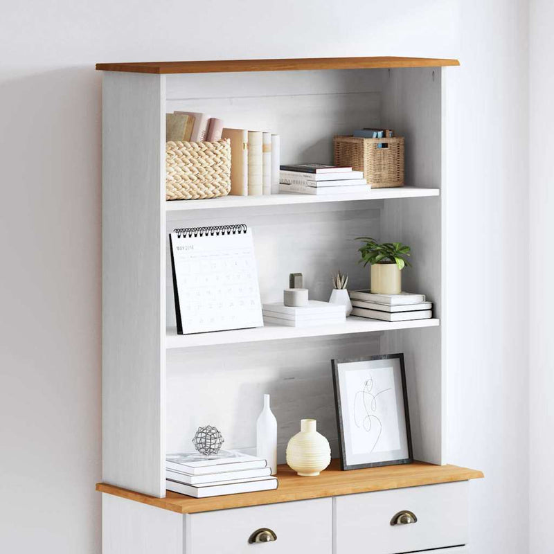 Hutch ASKIM 91 x 30 x 104 cm Lemn masiv de pin