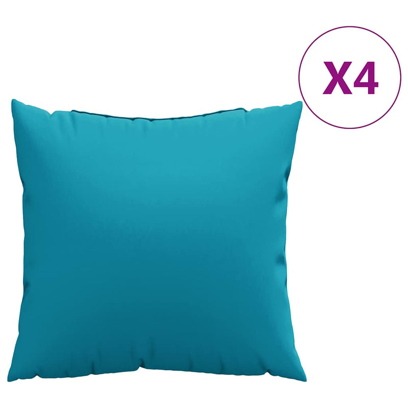 Perne canapea 4 buc. albastru 50x50 cm material textil