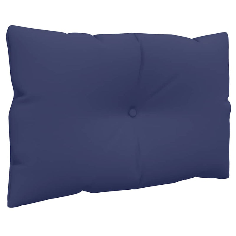 Perne canapea din paleți, 3 buc., bleumarin, textil Oxford