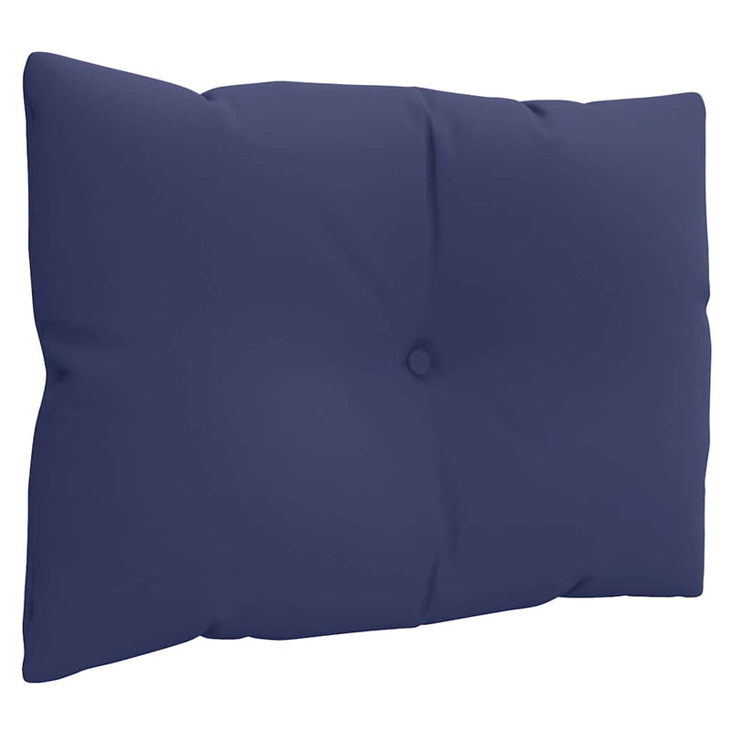 Perne canapea din paleți, 3 buc., bleumarin, textil Oxford