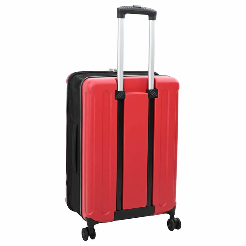 Valiză cu blocare Roșu 43 x 27 x 66 cm Plastic ABS