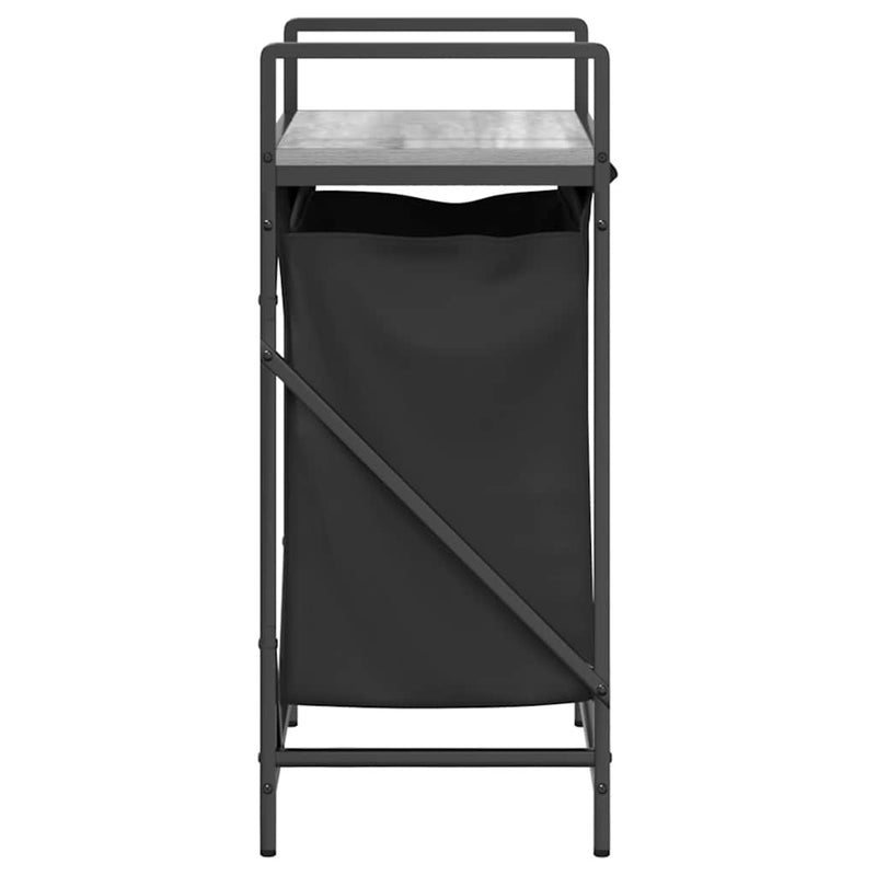 Coș de rufe 1 compartiment cu raft sonoma gri