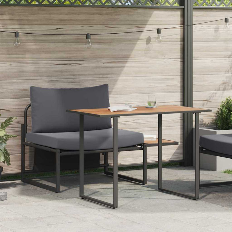 Mobilier de grădină din oțel 2 buc. Antracit Oțel