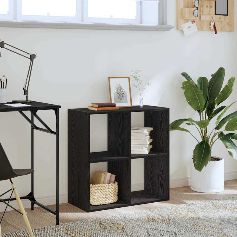 Bibliotecă Stejar Negru 68.5 x 32 x 68.5 cm